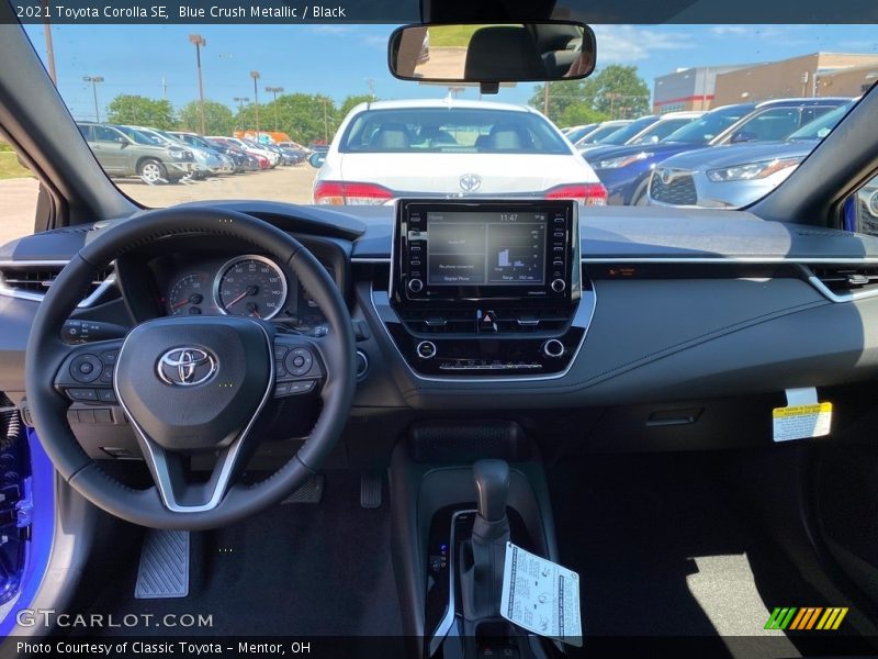 Blue Crush Metallic / Black 2021 Toyota Corolla SE
