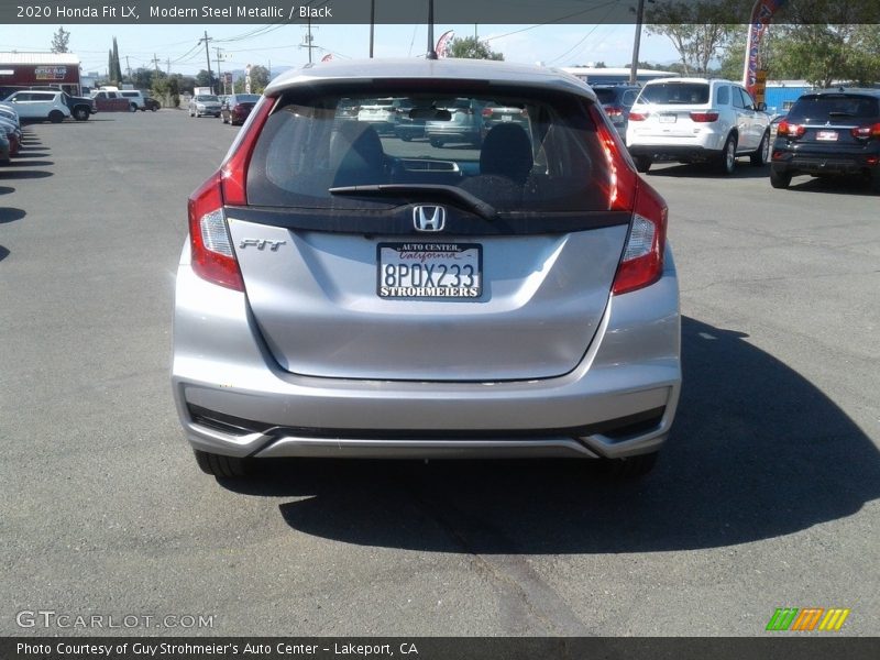 Modern Steel Metallic / Black 2020 Honda Fit LX