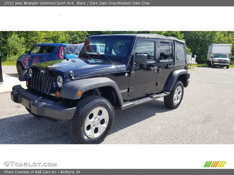 Black / Dark Slate Gray/Medium Slate Gray 2010 Jeep Wrangler Unlimited Sport 4x4