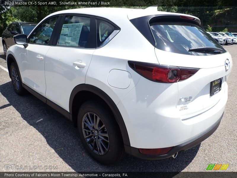Snowflake White Pearl / Black 2020 Mazda CX-5 Sport AWD
