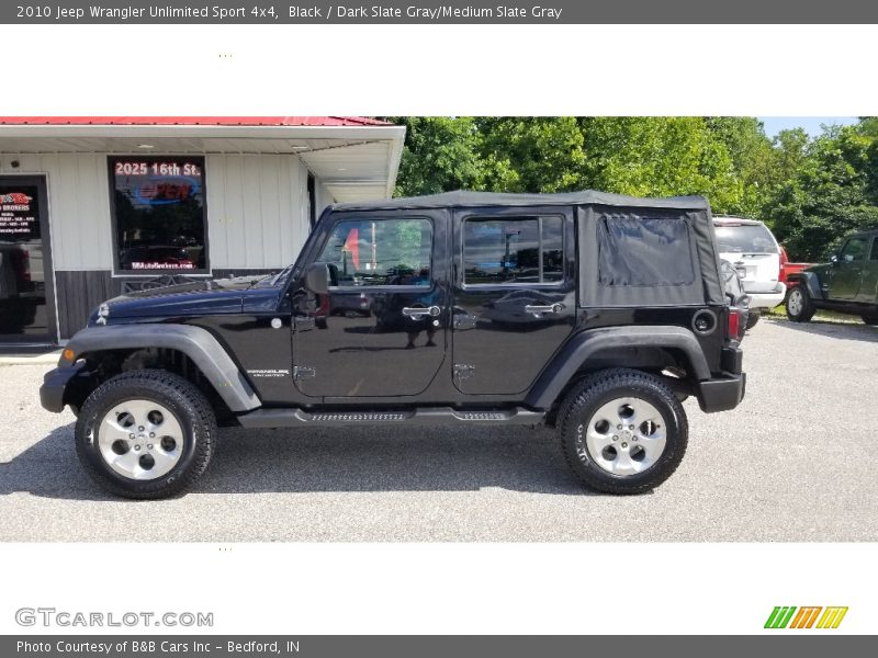 Black / Dark Slate Gray/Medium Slate Gray 2010 Jeep Wrangler Unlimited Sport 4x4