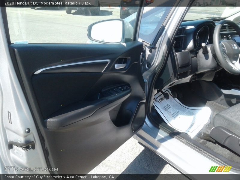 Modern Steel Metallic / Black 2020 Honda Fit LX