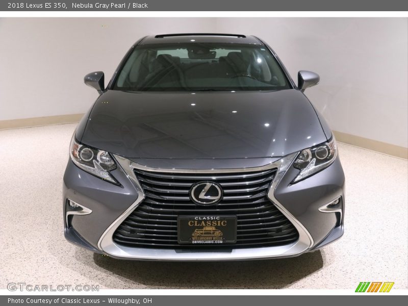 Nebula Gray Pearl / Black 2018 Lexus ES 350