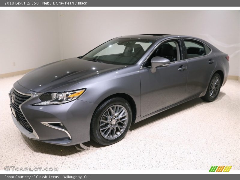 Nebula Gray Pearl / Black 2018 Lexus ES 350