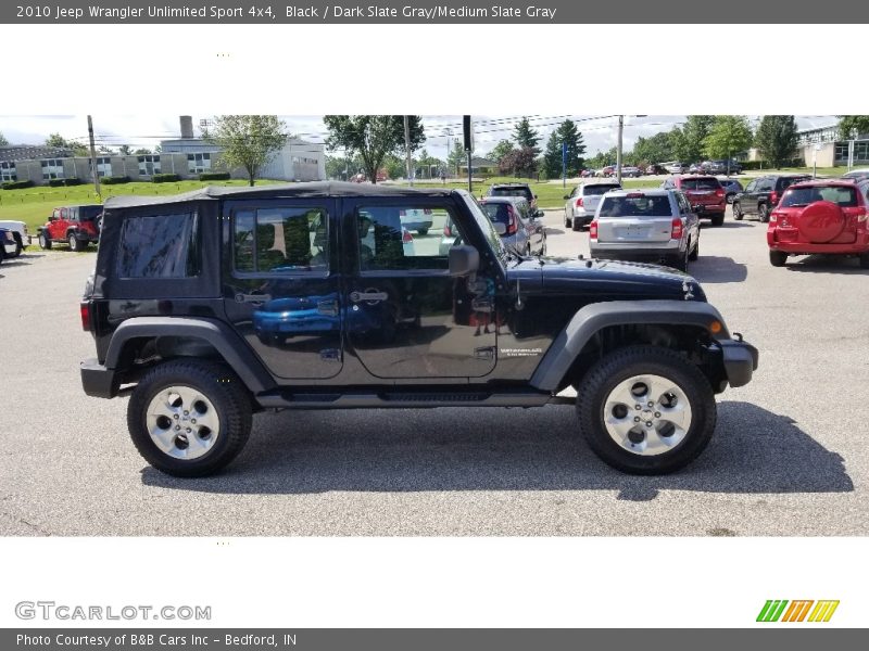 Black / Dark Slate Gray/Medium Slate Gray 2010 Jeep Wrangler Unlimited Sport 4x4