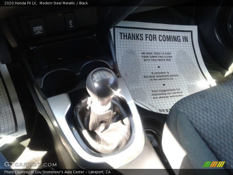Modern Steel Metallic / Black 2020 Honda Fit LX