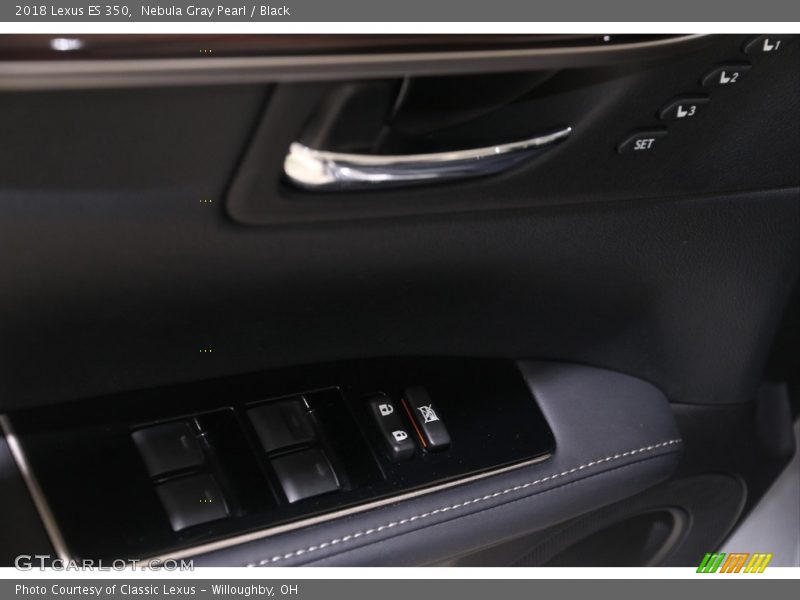 Nebula Gray Pearl / Black 2018 Lexus ES 350
