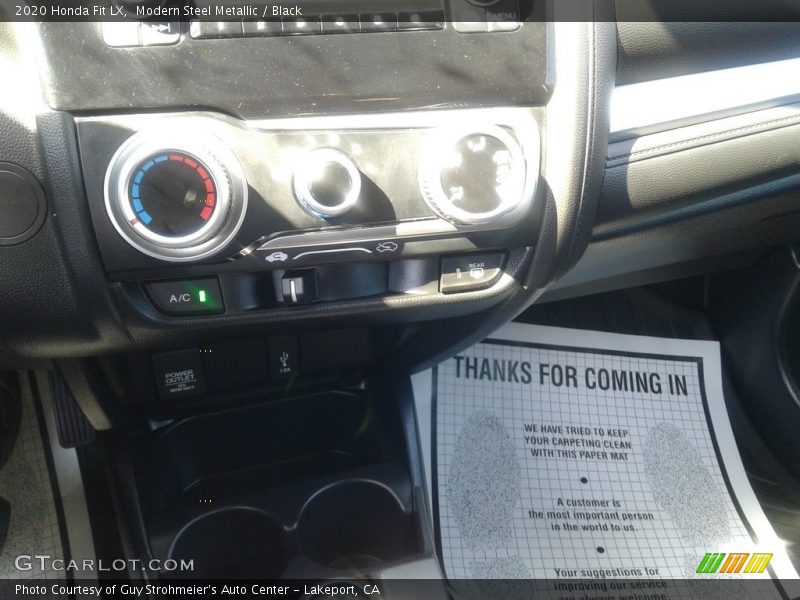 Modern Steel Metallic / Black 2020 Honda Fit LX
