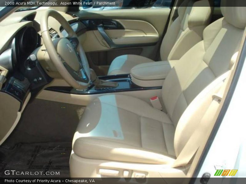 Aspen White Pearl / Parchment 2008 Acura MDX Technology