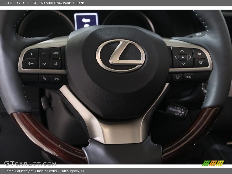 Nebula Gray Pearl / Black 2018 Lexus ES 350