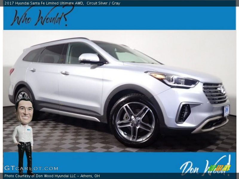 Circuit Silver / Gray 2017 Hyundai Santa Fe Limited Ultimate AWD
