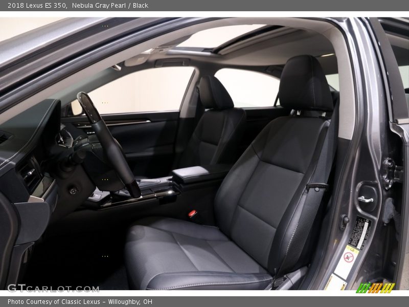 Nebula Gray Pearl / Black 2018 Lexus ES 350