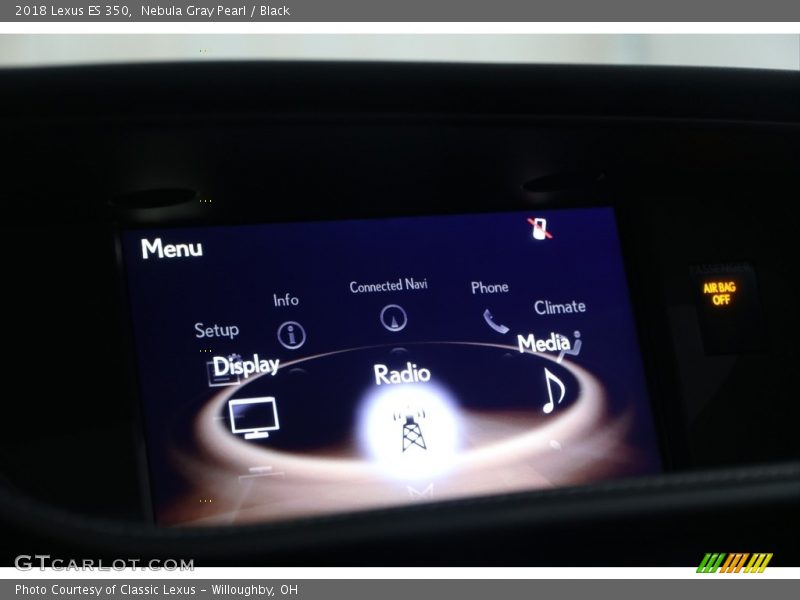 Nebula Gray Pearl / Black 2018 Lexus ES 350