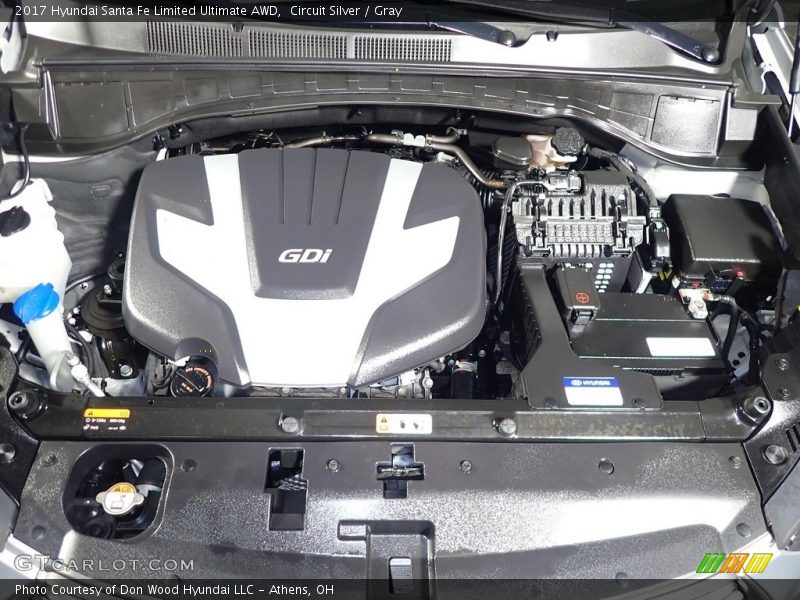 Circuit Silver / Gray 2017 Hyundai Santa Fe Limited Ultimate AWD