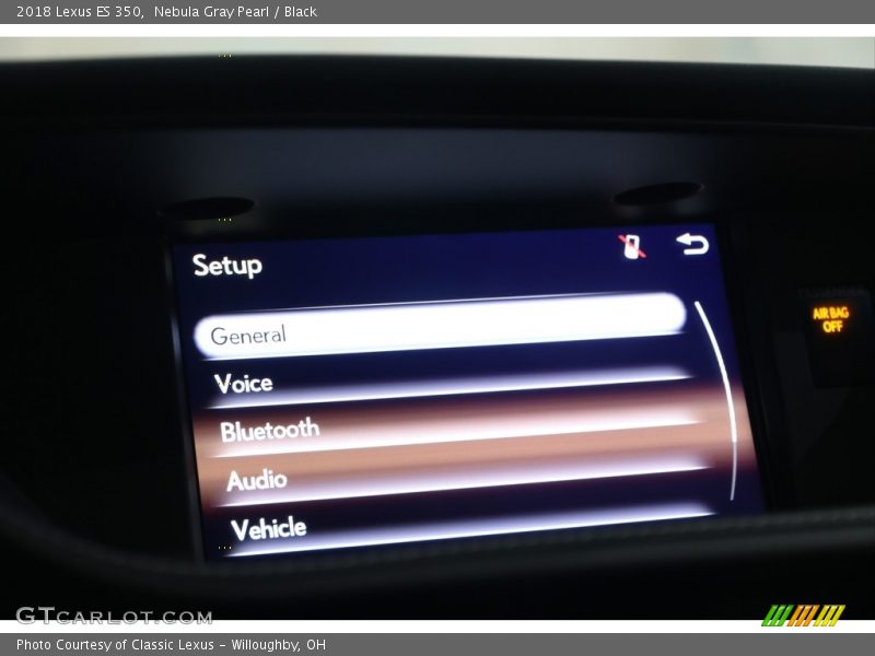 Nebula Gray Pearl / Black 2018 Lexus ES 350
