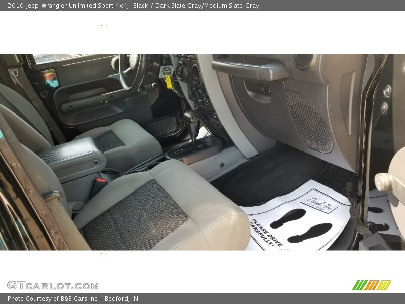 Black / Dark Slate Gray/Medium Slate Gray 2010 Jeep Wrangler Unlimited Sport 4x4