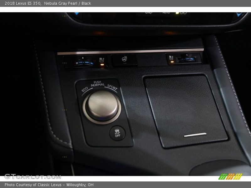 Nebula Gray Pearl / Black 2018 Lexus ES 350