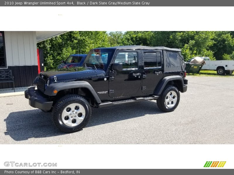Black / Dark Slate Gray/Medium Slate Gray 2010 Jeep Wrangler Unlimited Sport 4x4