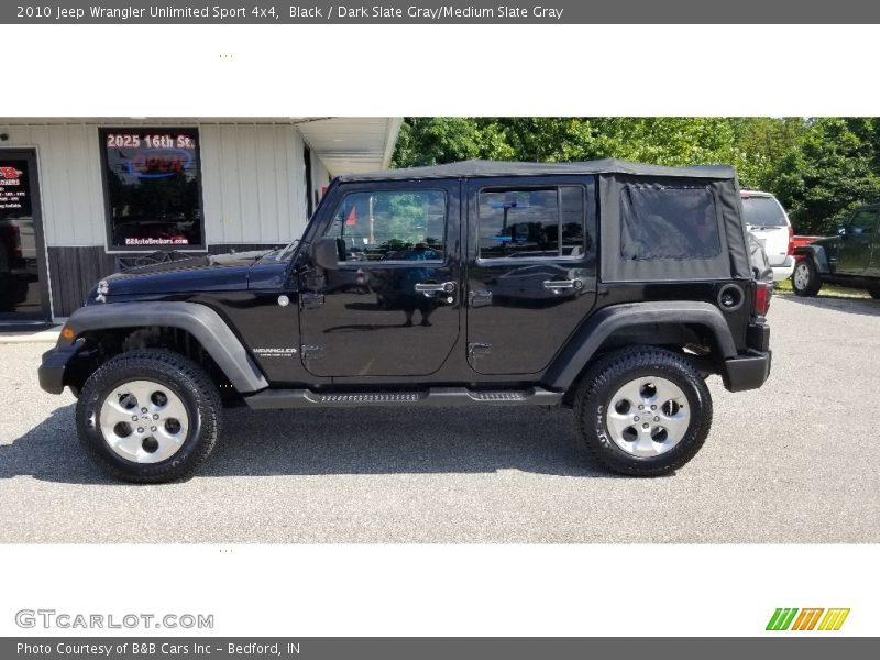 Black / Dark Slate Gray/Medium Slate Gray 2010 Jeep Wrangler Unlimited Sport 4x4