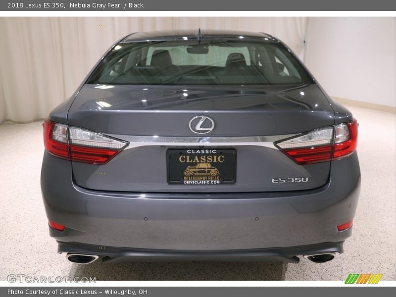 Nebula Gray Pearl / Black 2018 Lexus ES 350