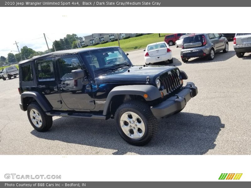 Black / Dark Slate Gray/Medium Slate Gray 2010 Jeep Wrangler Unlimited Sport 4x4
