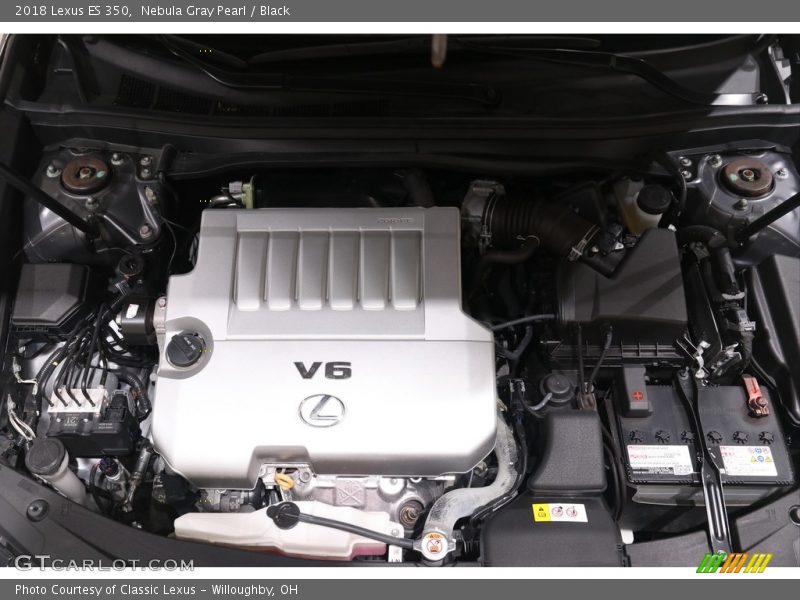 Nebula Gray Pearl / Black 2018 Lexus ES 350