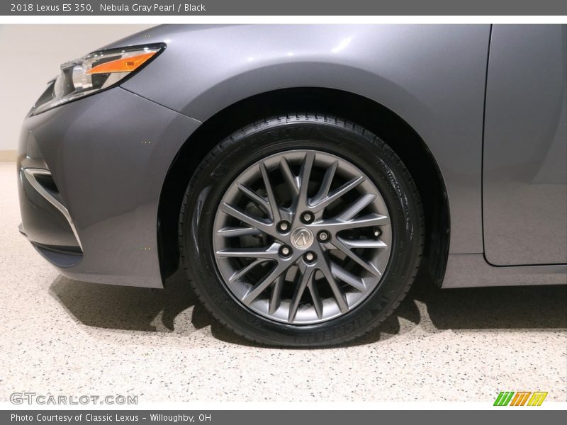 Nebula Gray Pearl / Black 2018 Lexus ES 350