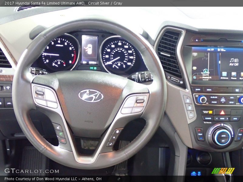 Circuit Silver / Gray 2017 Hyundai Santa Fe Limited Ultimate AWD