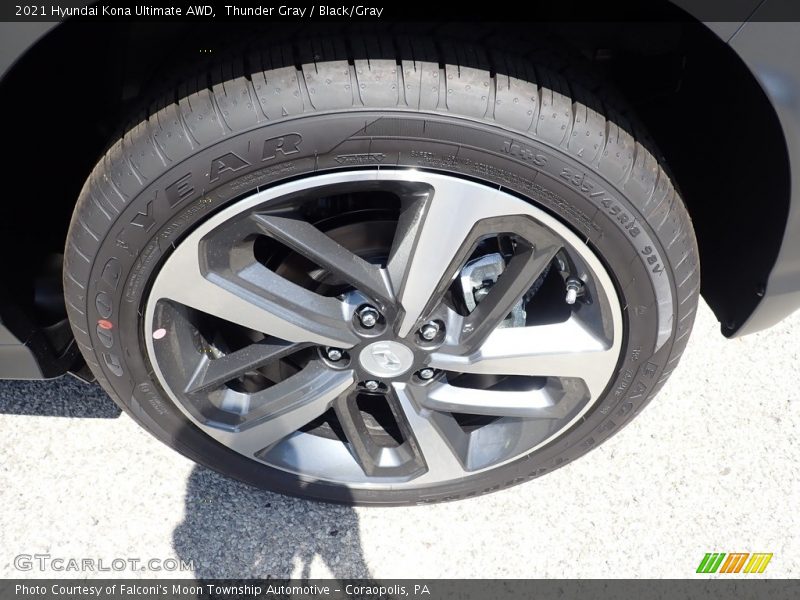 Thunder Gray / Black/Gray 2021 Hyundai Kona Ultimate AWD