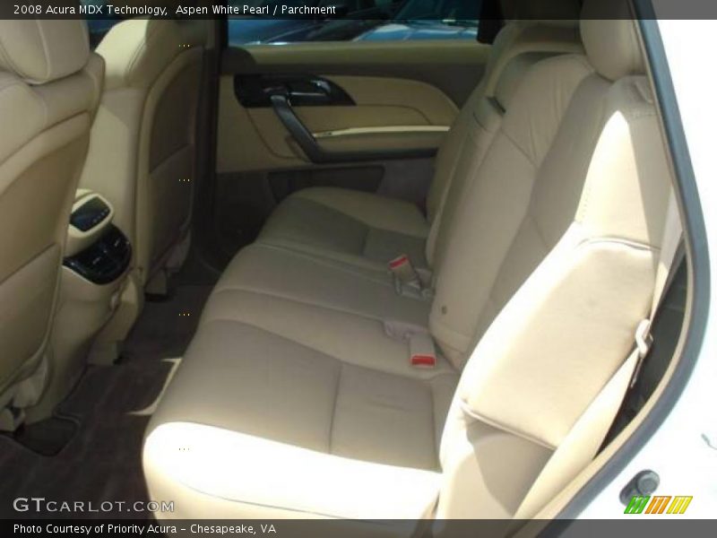 Aspen White Pearl / Parchment 2008 Acura MDX Technology