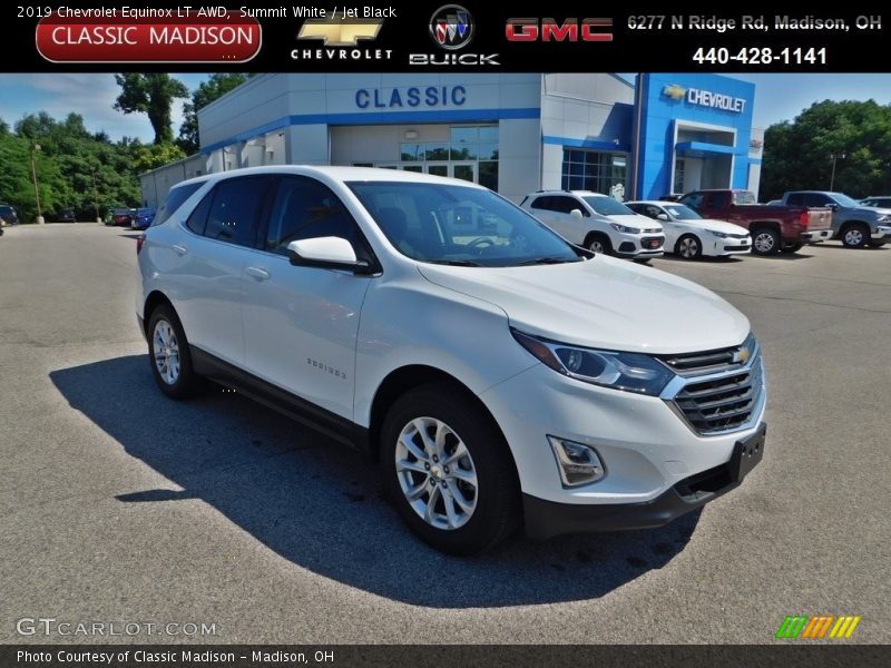 Summit White / Jet Black 2019 Chevrolet Equinox LT AWD