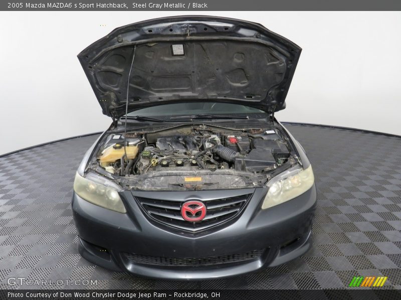 Steel Gray Metallic / Black 2005 Mazda MAZDA6 s Sport Hatchback