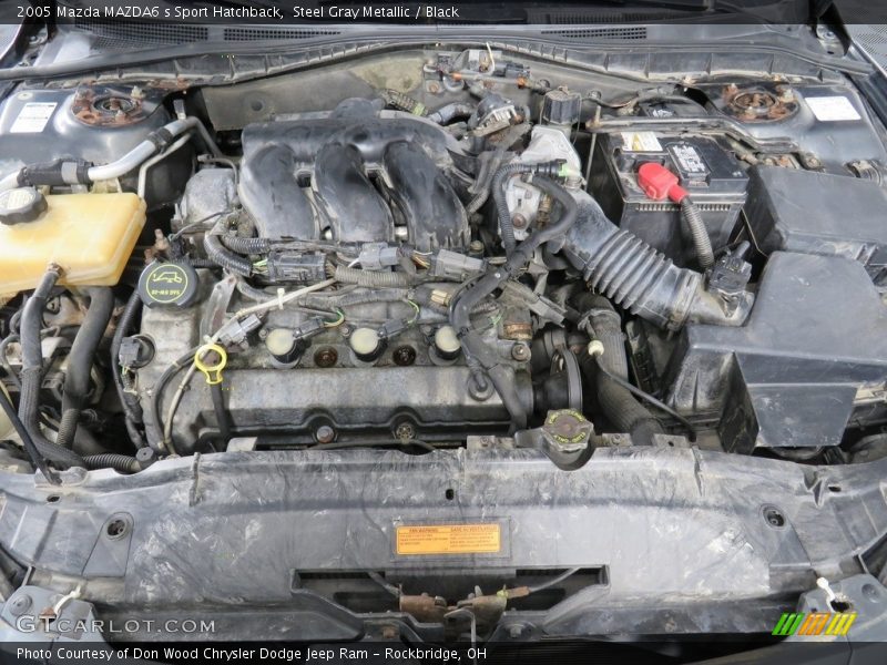 Steel Gray Metallic / Black 2005 Mazda MAZDA6 s Sport Hatchback