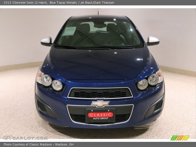 Blue Topaz Metallic / Jet Black/Dark Titanium 2013 Chevrolet Sonic LS Hatch