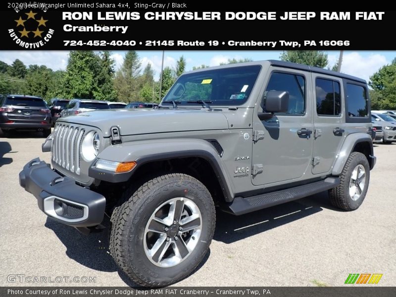 Sting-Gray / Black 2020 Jeep Wrangler Unlimited Sahara 4x4