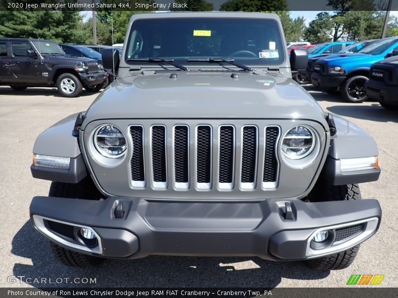 Sting-Gray / Black 2020 Jeep Wrangler Unlimited Sahara 4x4