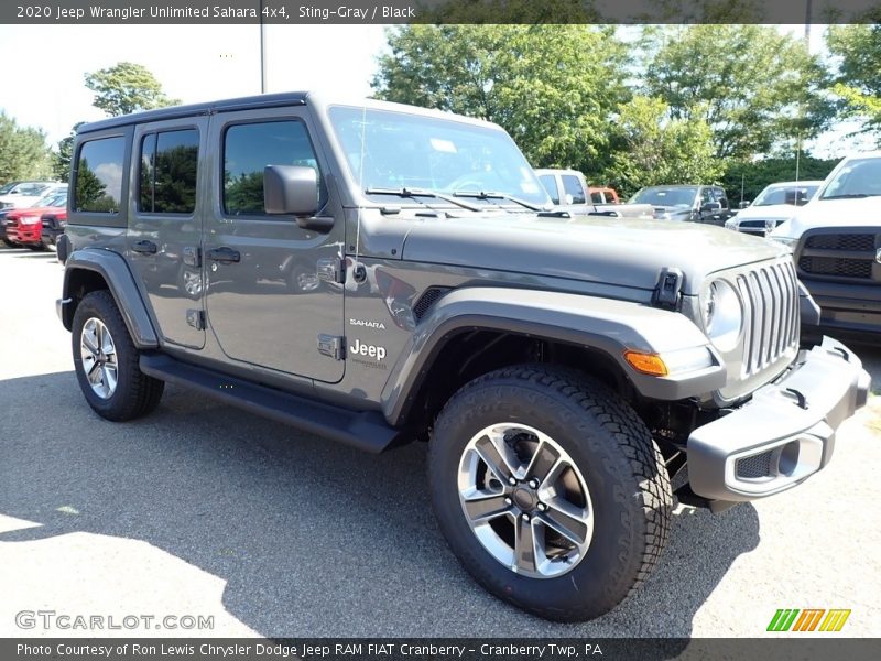 Sting-Gray / Black 2020 Jeep Wrangler Unlimited Sahara 4x4