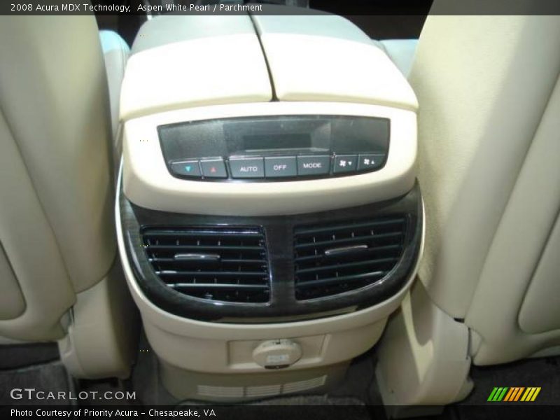 Aspen White Pearl / Parchment 2008 Acura MDX Technology