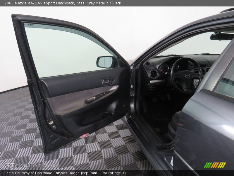 Steel Gray Metallic / Black 2005 Mazda MAZDA6 s Sport Hatchback