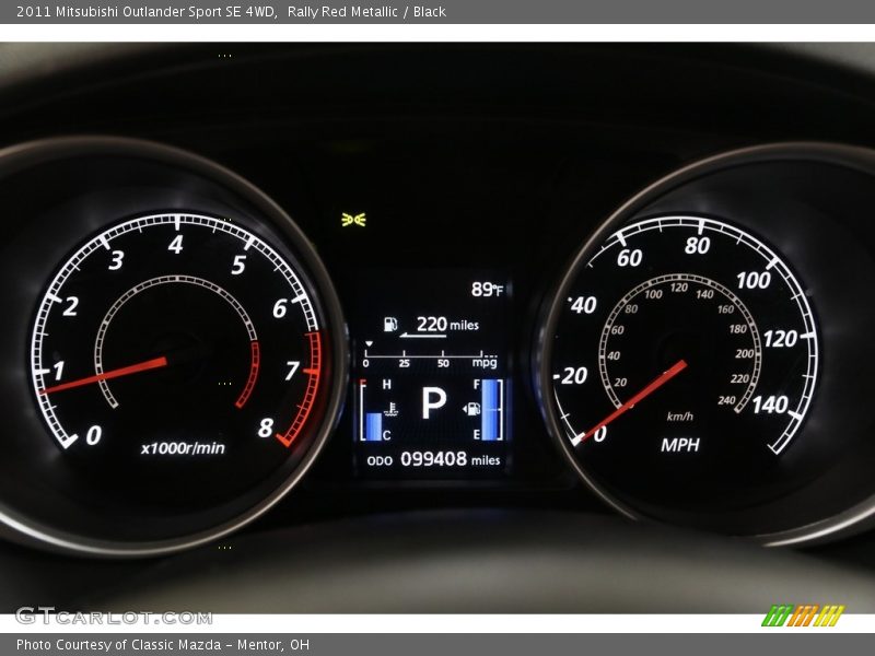 Rally Red Metallic / Black 2011 Mitsubishi Outlander Sport SE 4WD