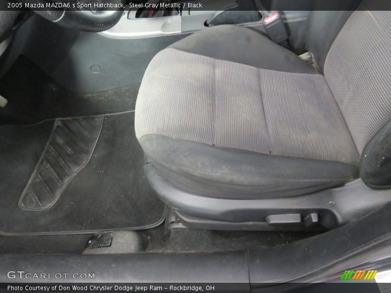 Steel Gray Metallic / Black 2005 Mazda MAZDA6 s Sport Hatchback