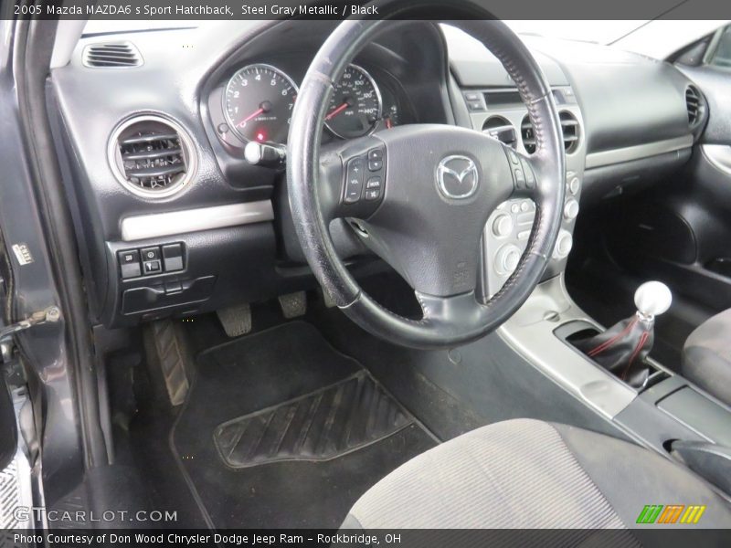 Steel Gray Metallic / Black 2005 Mazda MAZDA6 s Sport Hatchback