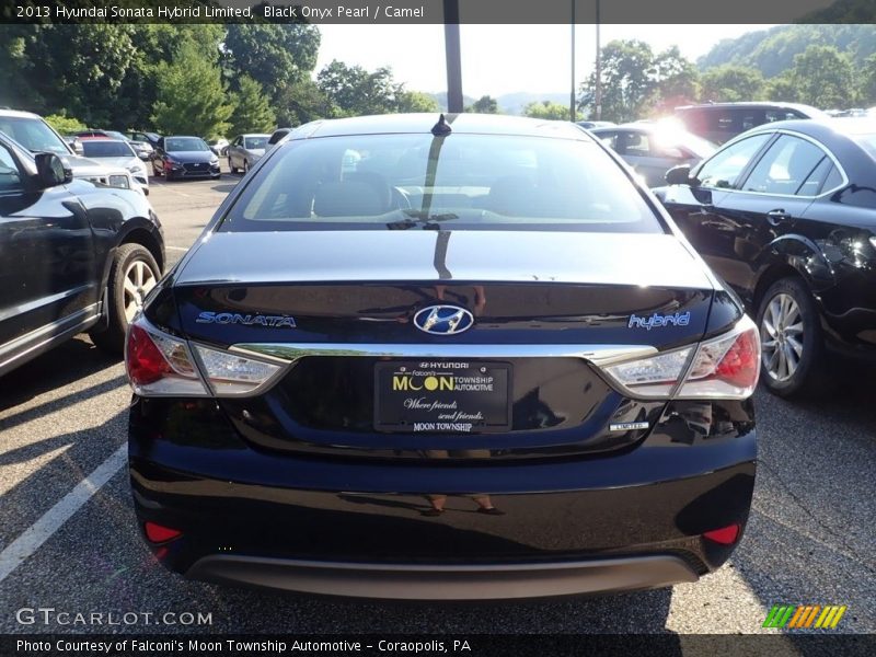 Black Onyx Pearl / Camel 2013 Hyundai Sonata Hybrid Limited
