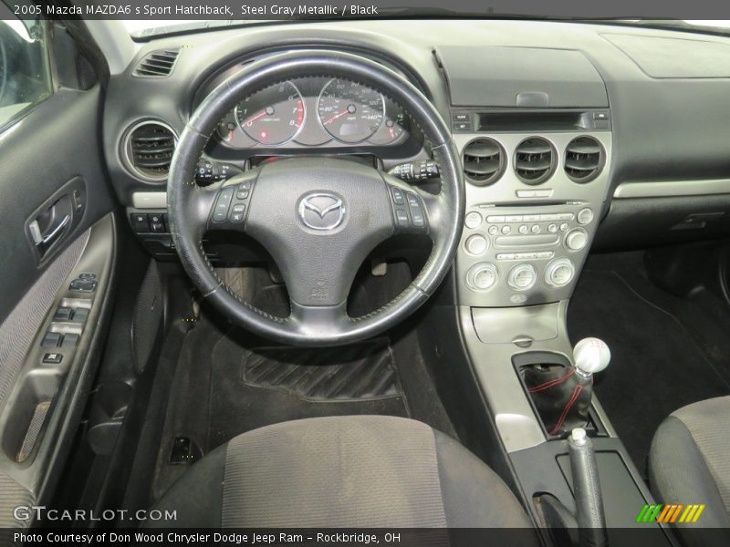Steel Gray Metallic / Black 2005 Mazda MAZDA6 s Sport Hatchback