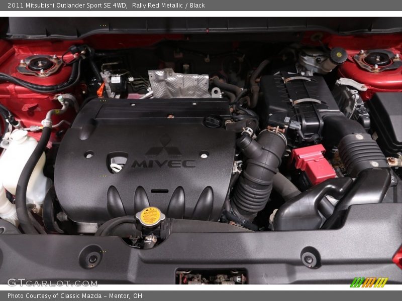 Rally Red Metallic / Black 2011 Mitsubishi Outlander Sport SE 4WD