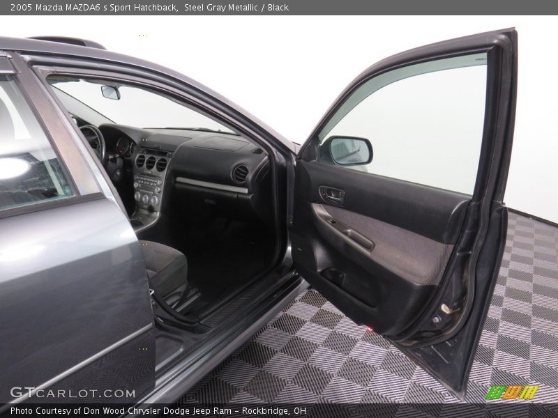 Steel Gray Metallic / Black 2005 Mazda MAZDA6 s Sport Hatchback