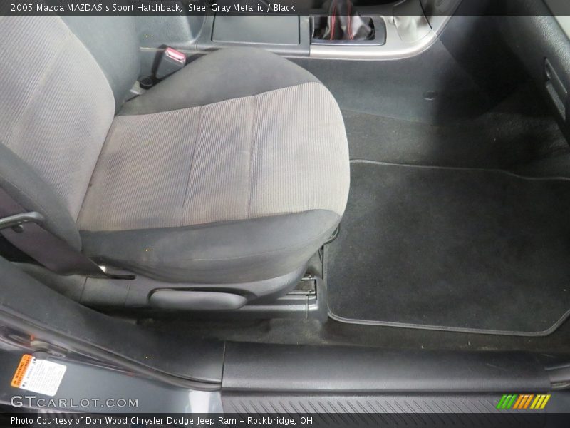 Steel Gray Metallic / Black 2005 Mazda MAZDA6 s Sport Hatchback
