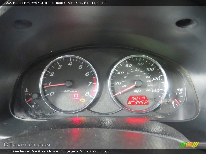 Steel Gray Metallic / Black 2005 Mazda MAZDA6 s Sport Hatchback