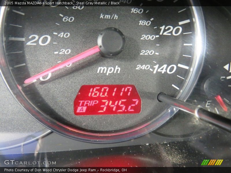 Steel Gray Metallic / Black 2005 Mazda MAZDA6 s Sport Hatchback