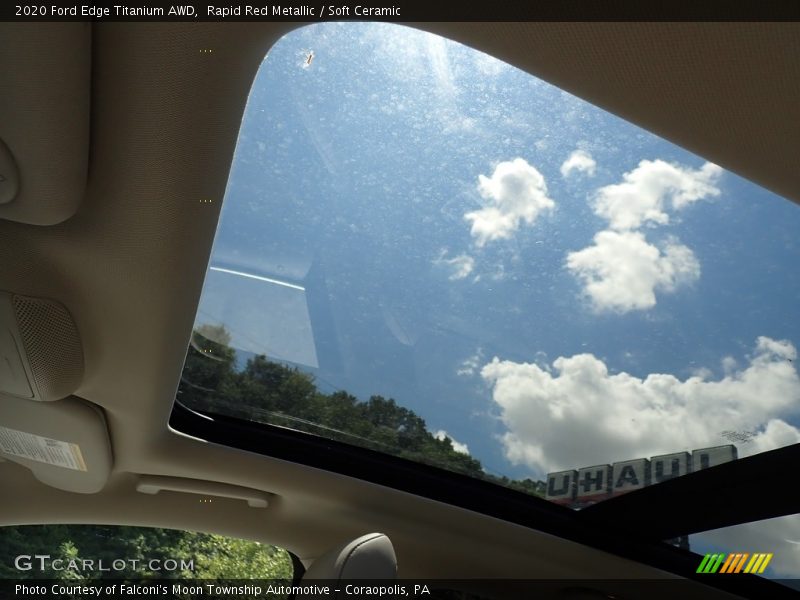 Rapid Red Metallic / Soft Ceramic 2020 Ford Edge Titanium AWD